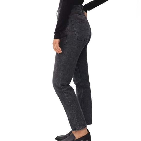 Everlane Denim - Everlane Black High Rise Straight Ankle jeans Size 26